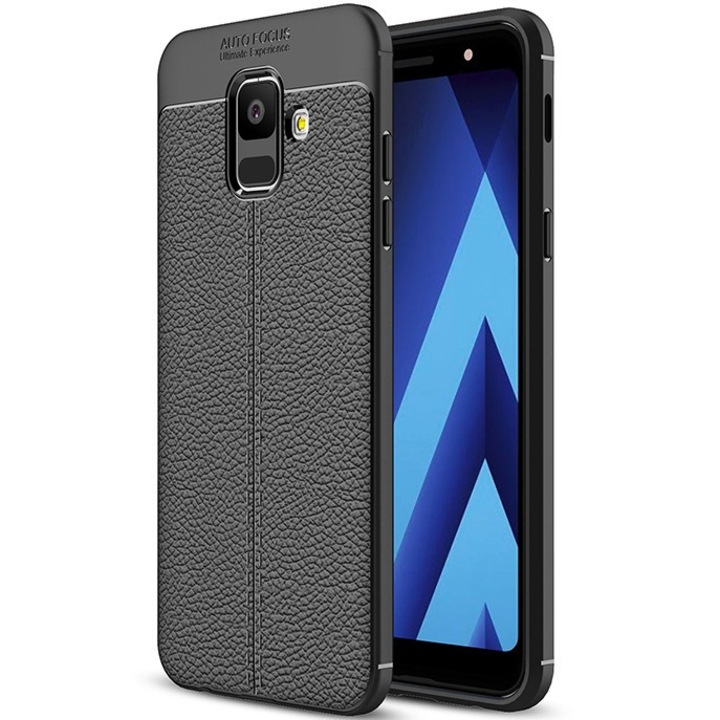 Husa telefon, Silicon/TPU, Pentru Samsung J6 Plus 2018, Negru