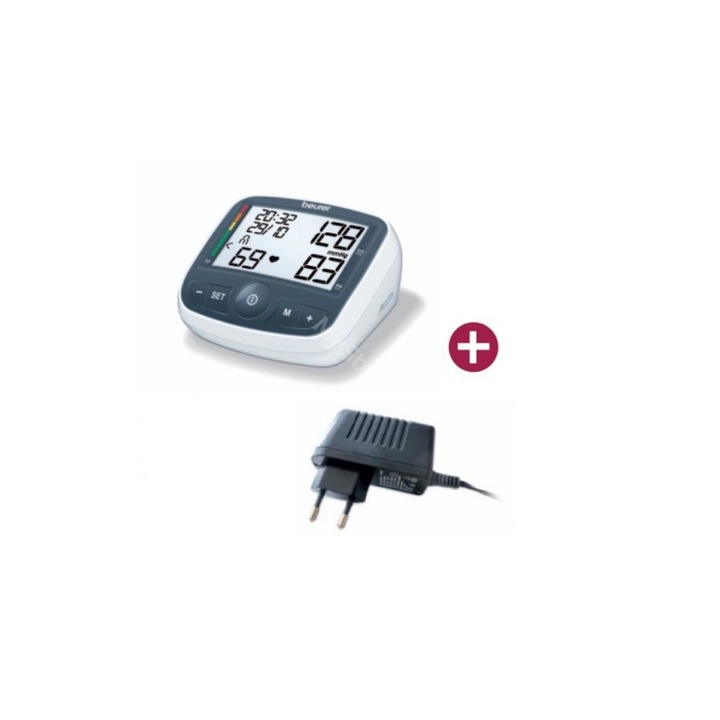 Beurer BM 40 Automata felkaros vérnyomásmérő + adapter