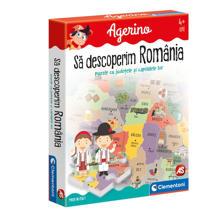 Образователна игра Clementoni, Agerino, Да открием Румъния