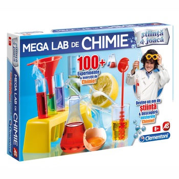 Joc Clementoni Stiinta si joaca, Laborator de chimie Joc Clementoni Stiinta si joaca, Laborator de chimie