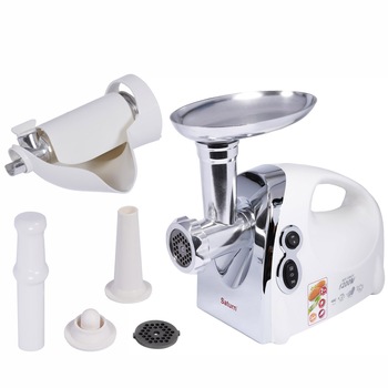 Masina de tocat Saturn ST-FP 7093К, Accesoriu suc de rosii, 1200W, Alb Masina de tocat Saturn ST-FP 7093К, Accesoriu suc de rosii, 1200W, Alb