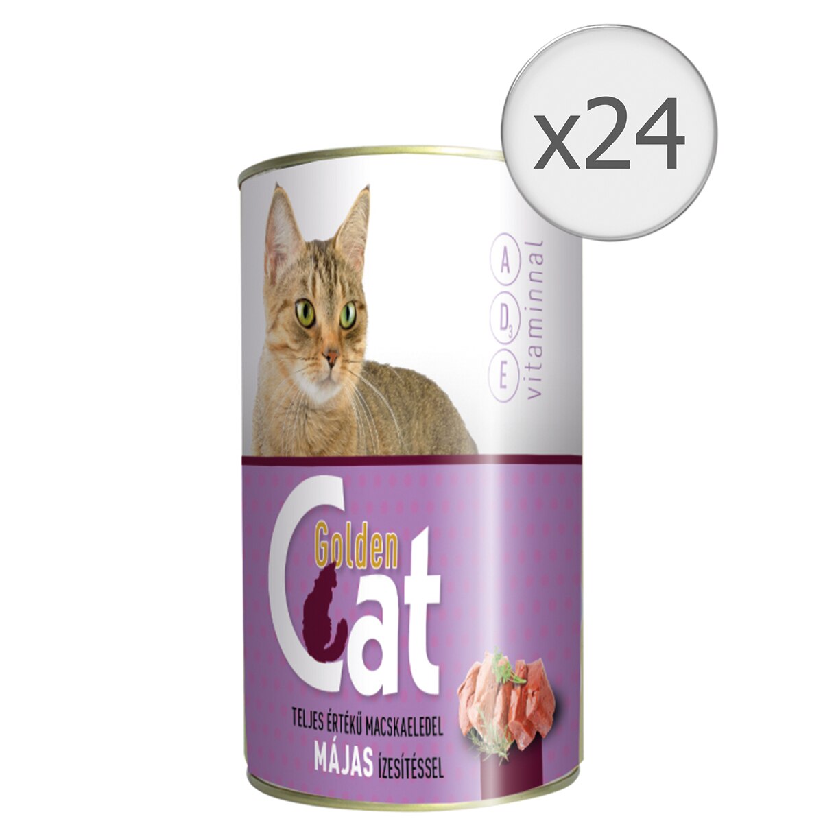 Hrana umeda pentru pisici Golden Cat, Ficat, 24x415g