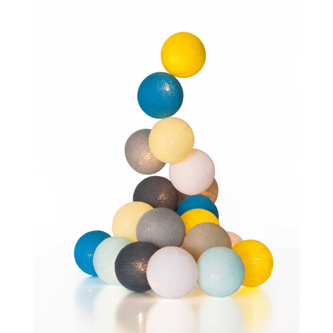 Cotton Ball Lights gömblámpa 10 gömbös Reggeli napsugár eMAG.hu