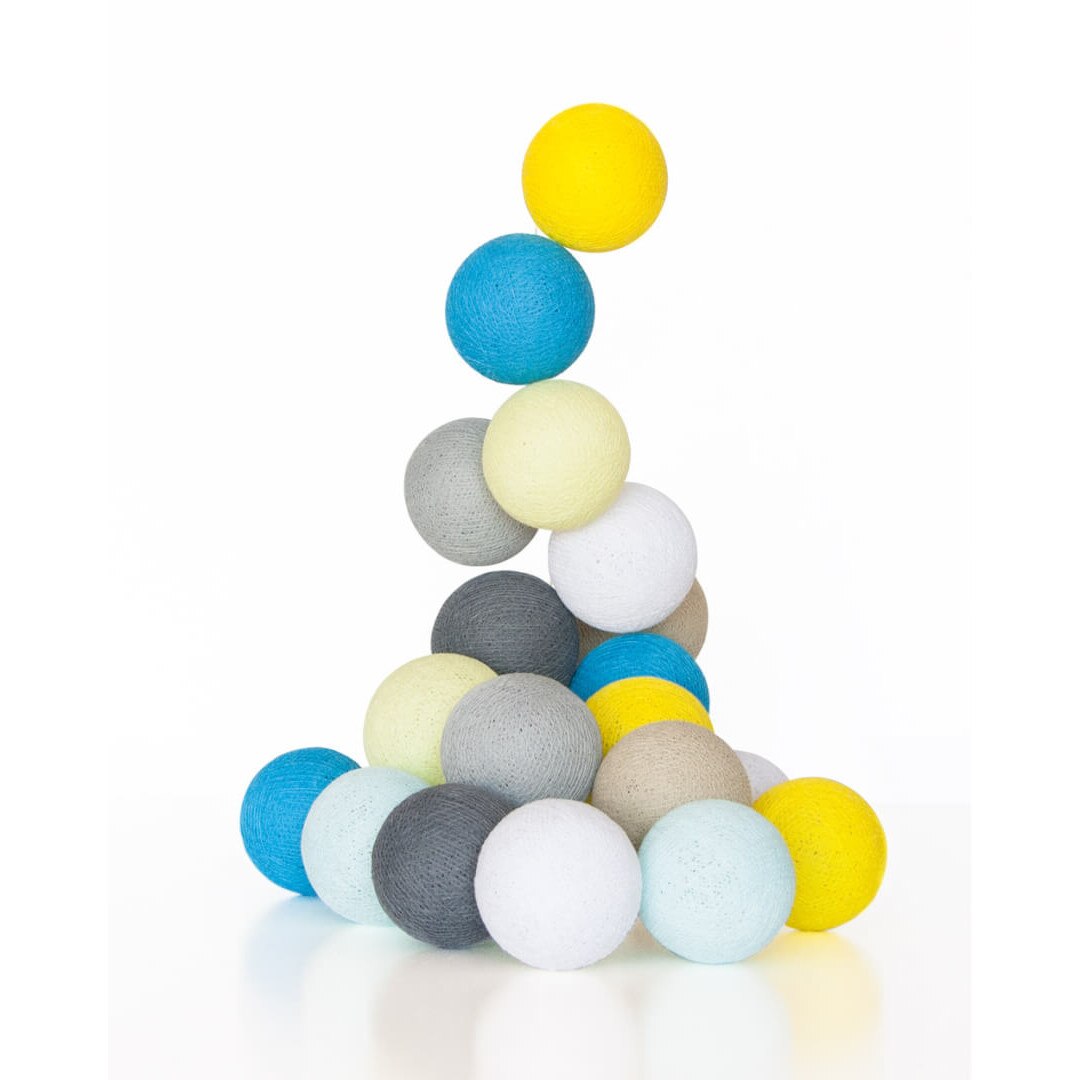 Cotton Ball Lights gömblámpa 10 gömbös Reggeli napsugár eMAG.hu