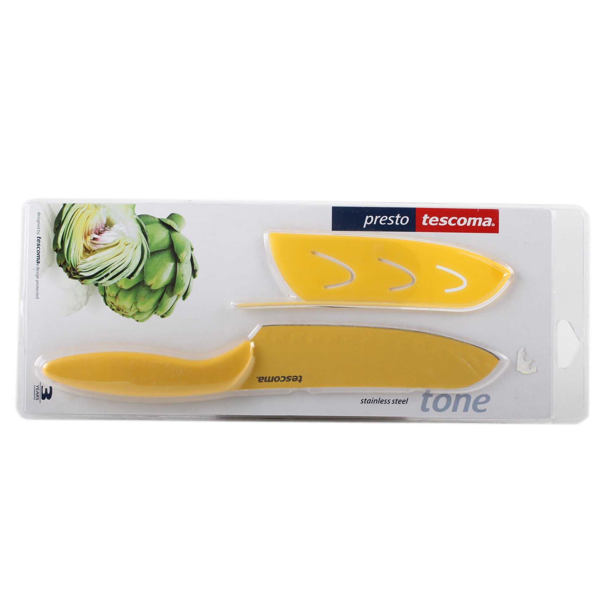 Cutit japonez cu teaca Presto Tone Tescoma 16 cm galben