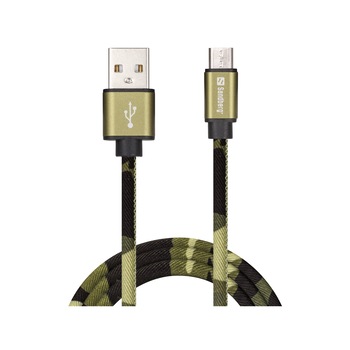 Cablu de date , Sandberg , Excellence Lightning , 1m , verde camuflaj Cablu de date , Sandberg , Excellence Lightning , 1m , verde camuflaj