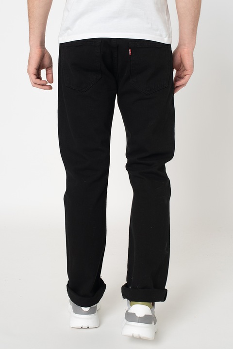 Levi's, Blugi drepti cu 5 buzunare 501, Negru, W33-L32