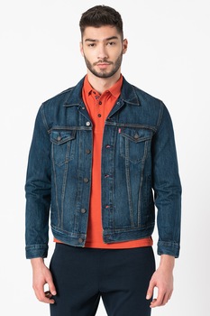 Geaca de blugi Levi's 72334-0352_THE-TRUCKER, Albastru inchis/Galben sofran Geaca de blugi Levi's 72334-0352_THE-TRUCKER, Albastru inchis/Galben sofran