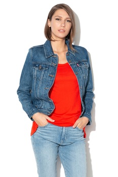 Levi's, Jacheta din denim cu buzunare pe piept The Original, Albastru royal Levi's, Jacheta din denim cu buzunare pe piept The Original, Albastru royal