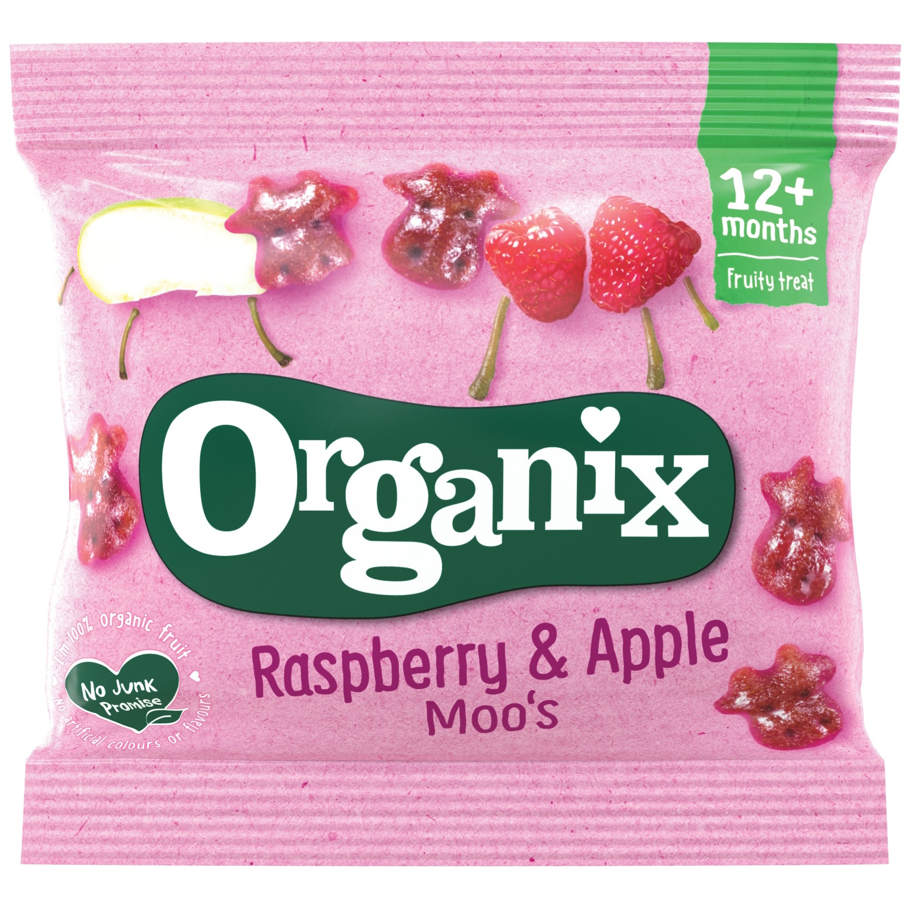 Jeleuri Bio Organix cu Mere si Zmeura, 12 g, de la 12 luni