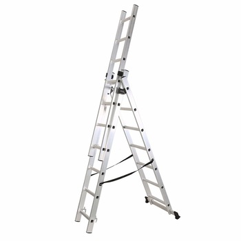 Scara multifunctionala din aluminiu cu trei tronsoane Ztrust 3x6 trepte Scara multifunctionala din aluminiu cu trei tronsoane Ztrust 3x6 trepte