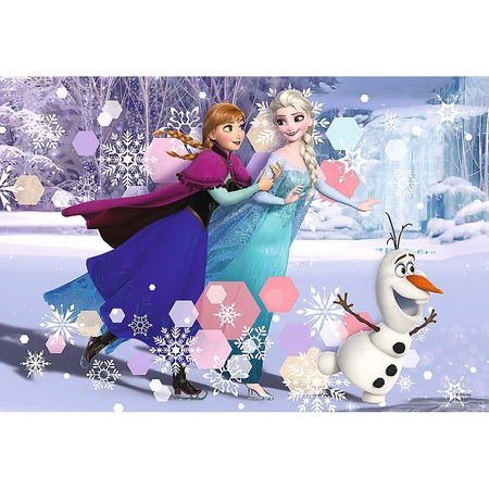 Puzzle clasic pentru copii - Frozen Regatul de Gheata Ana si Elsa 160 ...