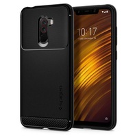 Husa Antisoc Spigen Rugged Armor pentru Xiaomi PocoPhone F1, Negru
