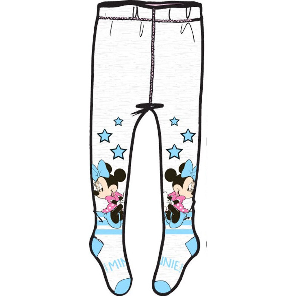 Ciorapi cu chilot, Minnie, albi cu stelute albastre