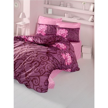 Lenjerie pentru pat dublu Bambus Deluxe Victoria VKD-Buket Lenjerie pentru pat dublu Bambus Deluxe Victoria VKD-Buket