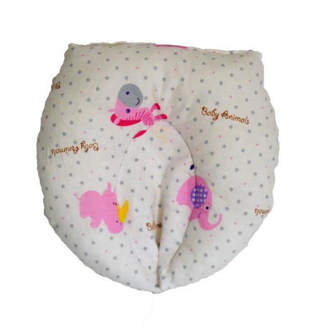 Perna pentru formarea capului bebelusului Nichiduta 20x20cm Zebra Pink