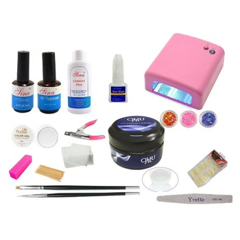 Kit unghii false cu gel 173 Piese Kit unghii false cu gel 173 Piese