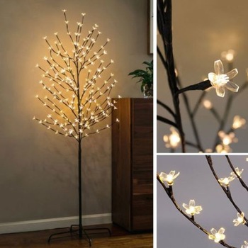 Pom decorativ luminat, MAGIC CHRISTMAS, tip CIRES inflorit 150 cm, 200 leduri, ALB CALD Pom decorativ luminat, MAGIC CHRISTMAS, tip CIRES inflorit 150 cm, 200 leduri, ALB CALD