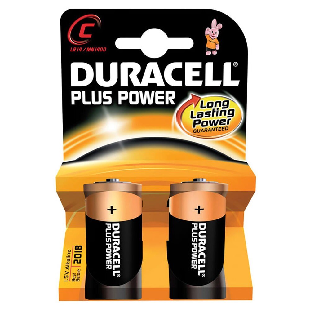Baterii alcaline Duracell Plus Power MN1400, R14,C blister de 2 buc