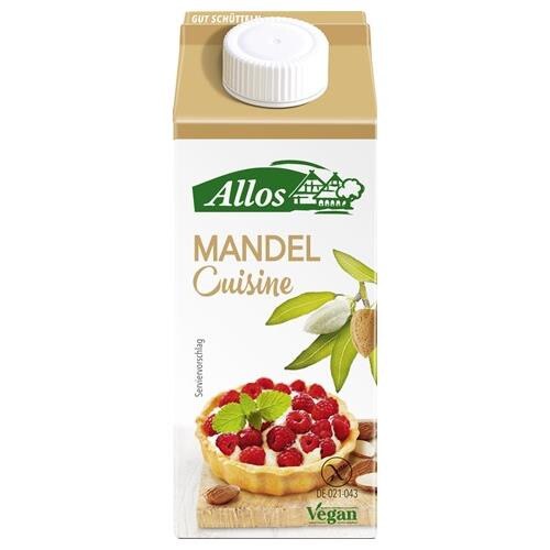 Crema de Migdale pentru Gatit Fara Gluten Bio 200ml Allos