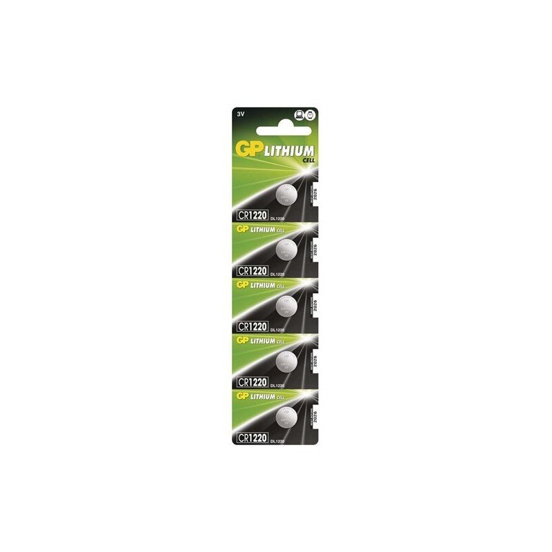 GP CR1220 3V 40mAh baterie plata cu litiu Set 1x Blister