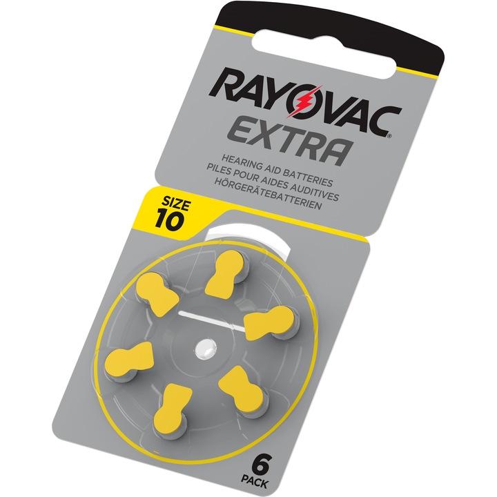Set 10x Blistere Rayovac Extra 10ZA Baterii pentru aparate auditive 1.45V