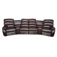 coltar md 2701 home cinema piele naturala suprafata de contact  cod culoare b 7056 4 reclinere si 2 minibar-uri cu suport pahare dimensiune 365 cm imagen 10_0_
0