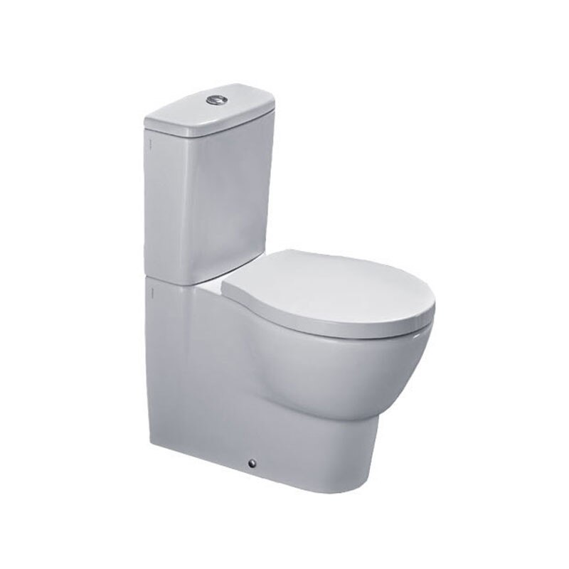 Vas WC stativ, Hatria, Nido, monobloc, alb, iesire universala, fara capac, fara rezervor