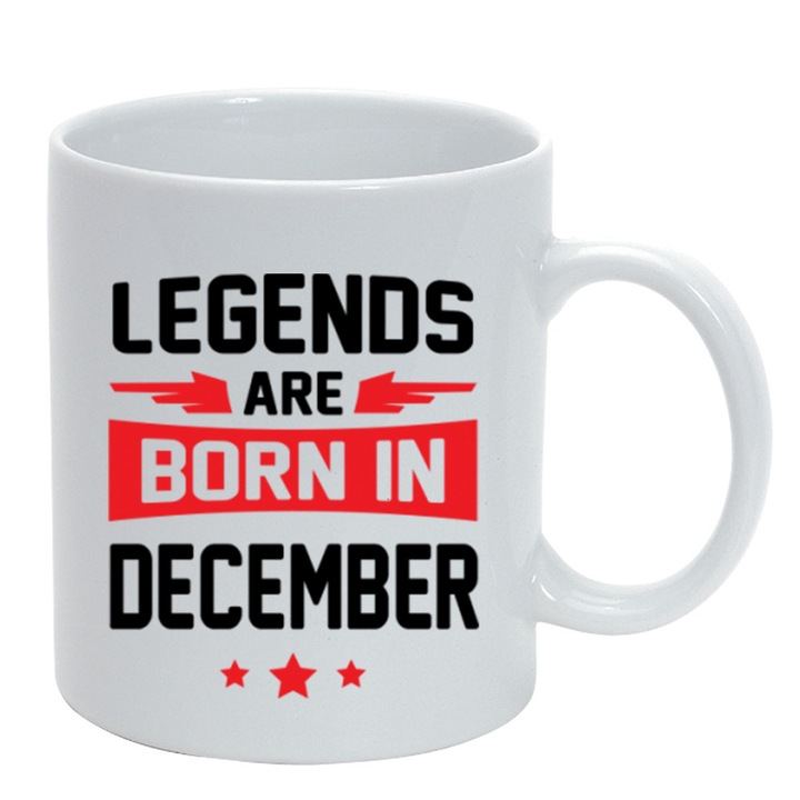 Персонализирана чаша Legend родена през декември 1983 г., керамика, 330 мл