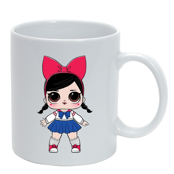 Cana personalizata LOL,128, ceramica, 330 ml