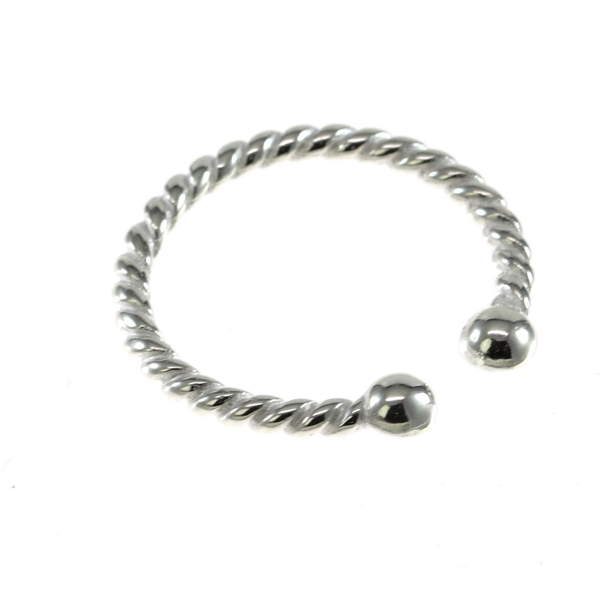 Inel IJOO, din argint 925 - Twisted & Beads