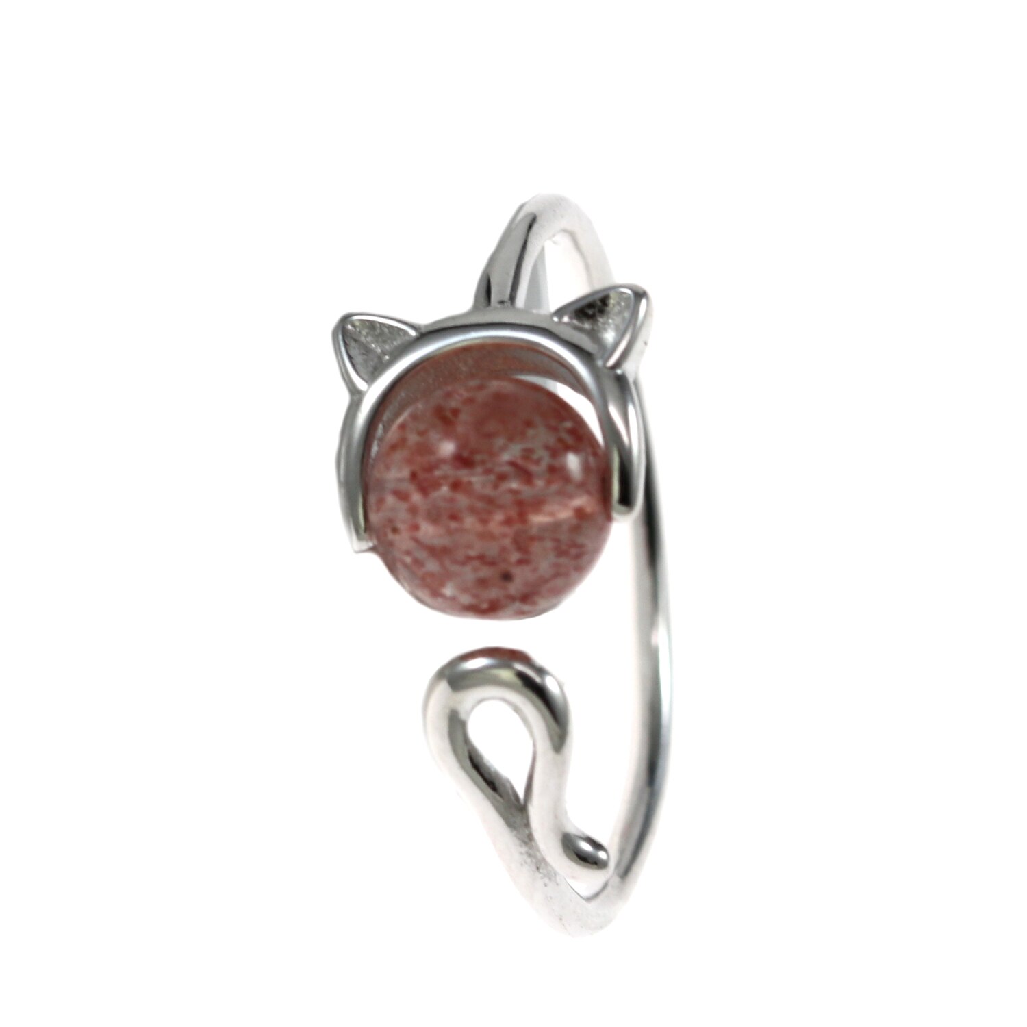 Inel IJOO, din argint 925 - Cute Kitten