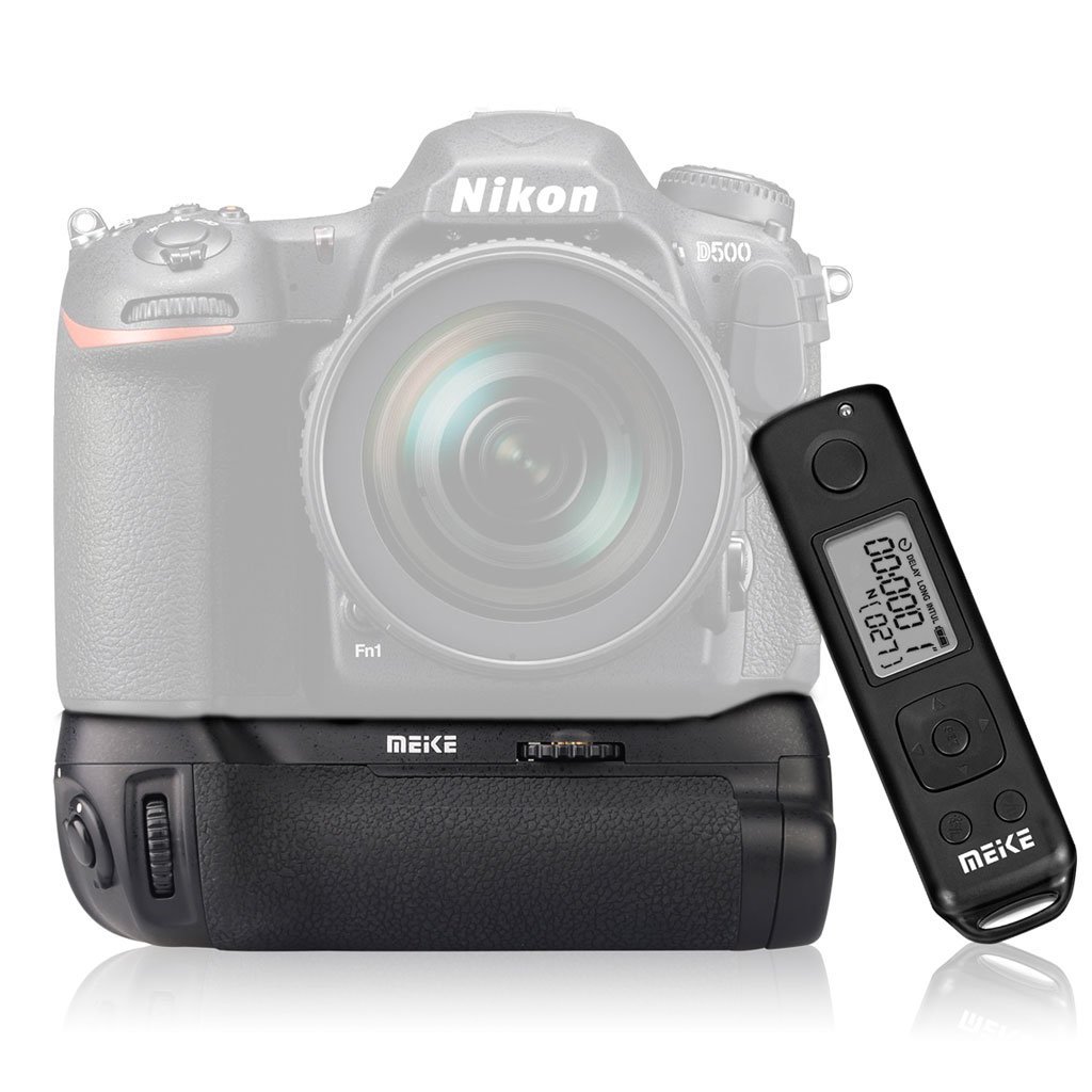 Grip Meike MK-D500 PRO cu telecomanda wireless pentru Nikon D500