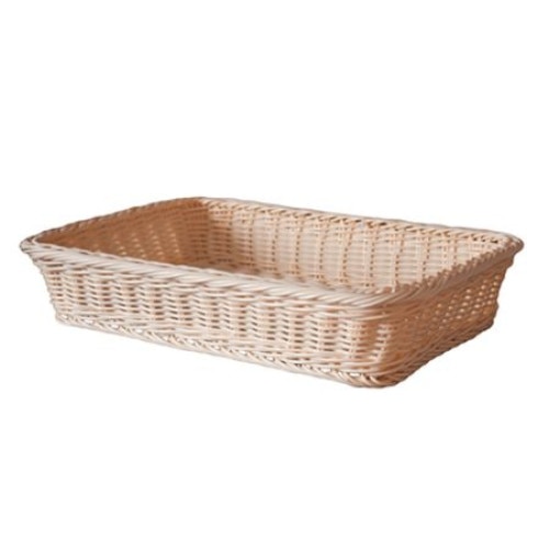 Cos rectangular patiserie,brutarie RAKI 58x31xН10cm rezistent la apa se poate spala in masina de spalat vase culoare natural