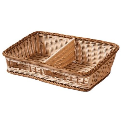 Cos dreptunghiular RAKI pentru baghete paine cu 2 cmpartimente 49x31xН10cm rezistent la apa