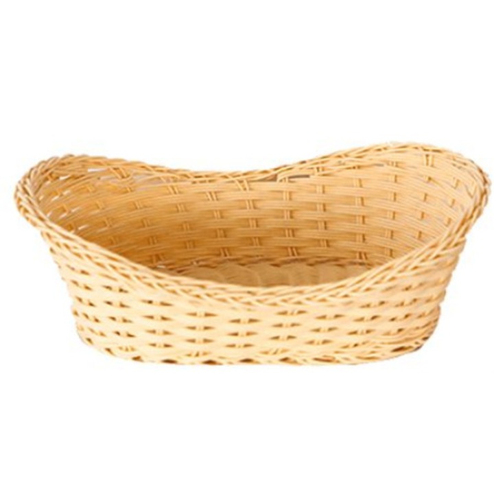 Cos servire paine , fructe, legume oval RAKI 29x20x7cm rezistent la apa culoare natural
