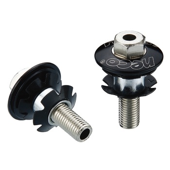 Floare cuveti Neco BMX 1 1/8 cu capac gaurit negru Floare cuveti Neco BMX 1 1/8 cu capac gaurit negru