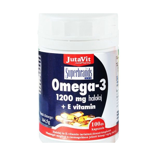 Capsule Omega 3 1200mg + Vitamine E ,Jutavit ,100buc