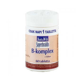 Tablete B Complex + Acid Folic Jutavit ,60buc Tablete B Complex + Acid Folic Jutavit ,60buc