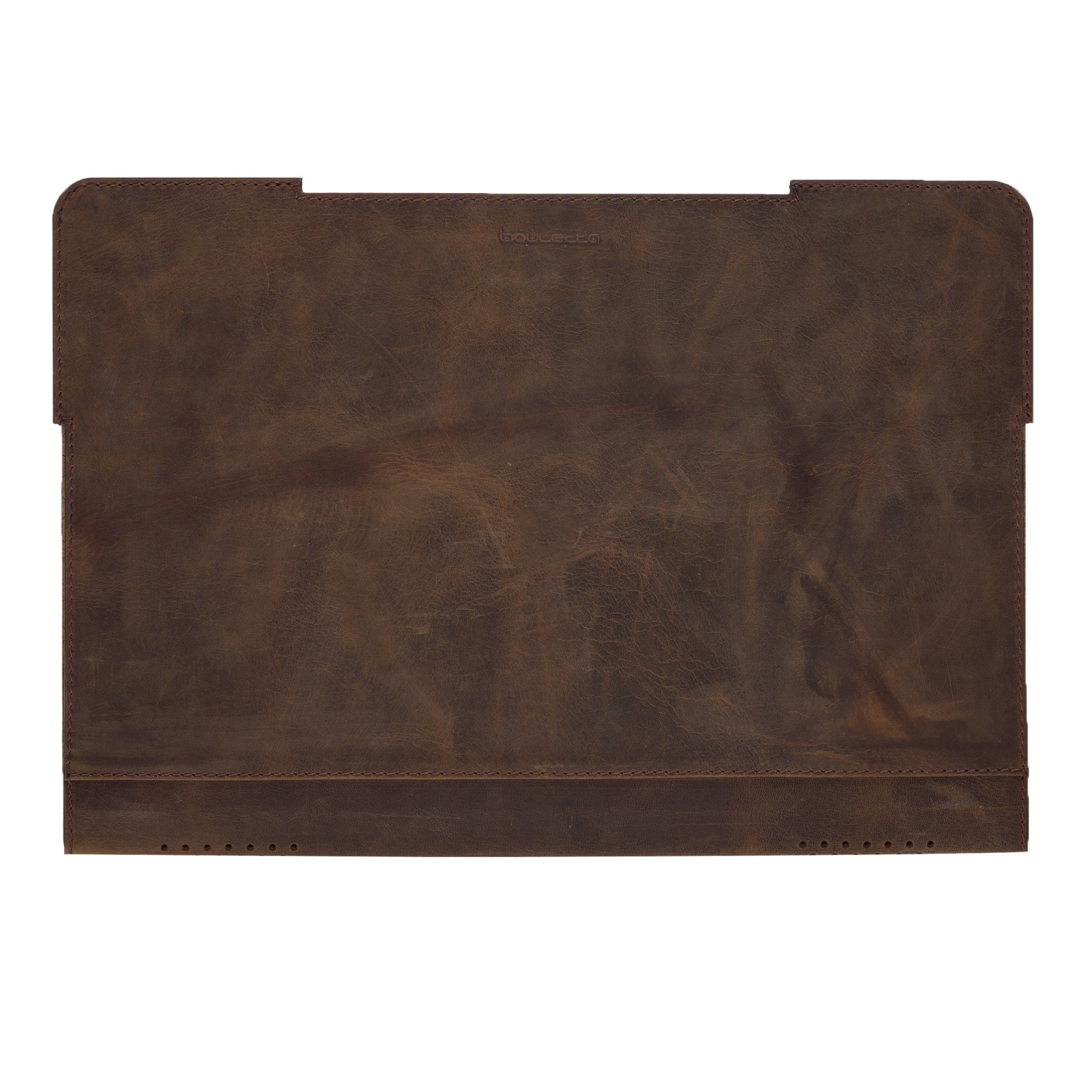 Husa slim soft cover piele naturala, MacBook Pro 15 inch (2019, 2018, 2017, late 2016, Touch bar) Bouletta, culoare Antique coffee