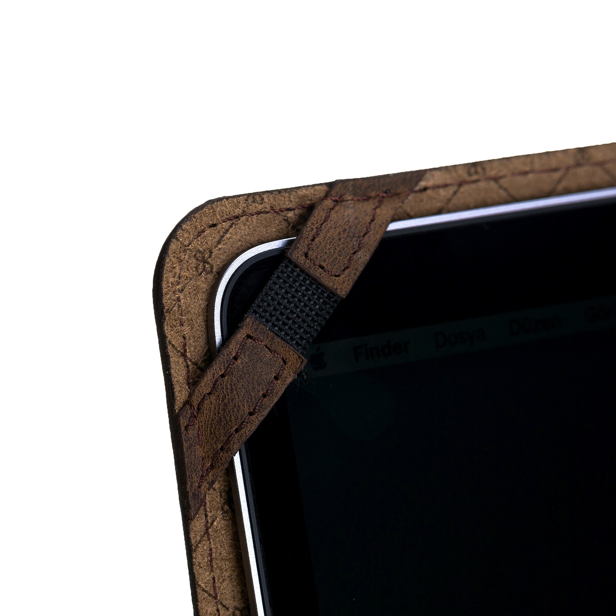 Husa slim soft cover piele naturala, MacBook Pro 15 inch (2019, 2018, 2017, late 2016, Touch bar) Bouletta, culoare Antique coffee