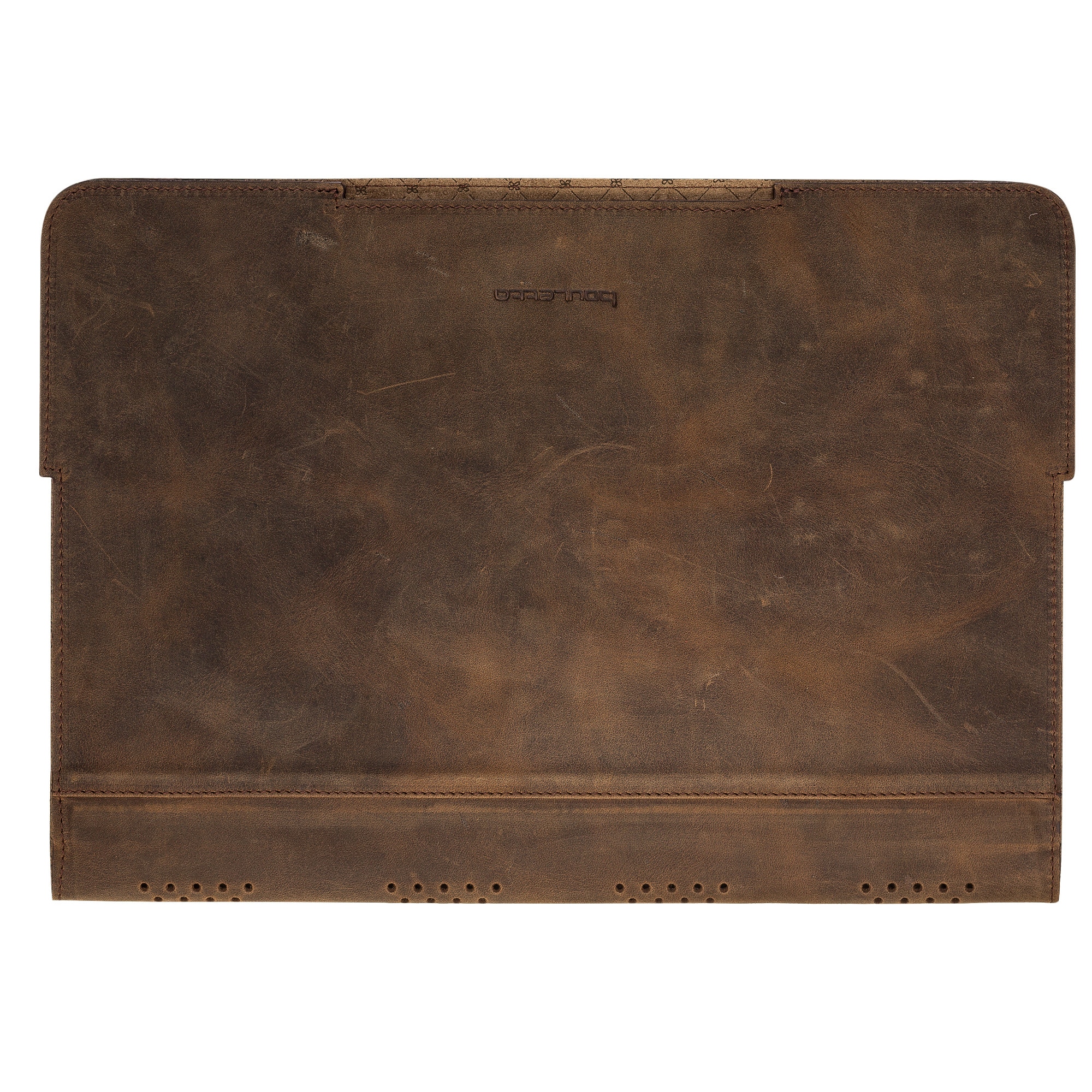 Husa slim soft cover piele naturala, MacBook Pro 15 inch (2019, 2018, 2017, late 2016, Touch bar) Bouletta, culoare Antique coffee