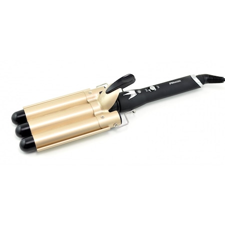 Ondulator ceramic trei cilindri de 25 mm profesional Bucle, tehnologie ionica