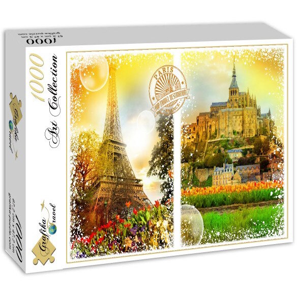 Puzzle Grafika Travel Around The World France 1 000 Piese 59096 Emag Ro