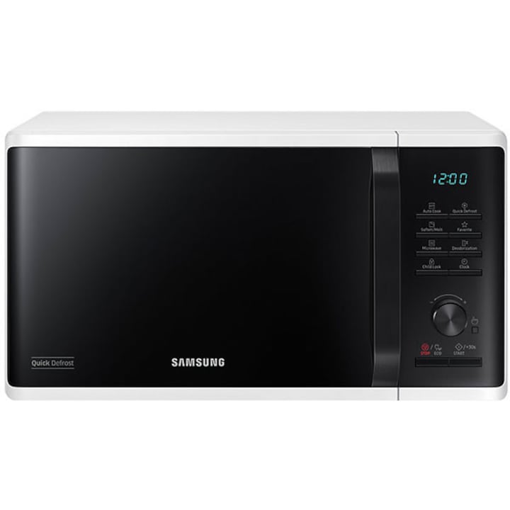 Samsung MS23K3515AW / OL mikrohullámú sütő, 23l, 800W, digitális, fehér / fekete
