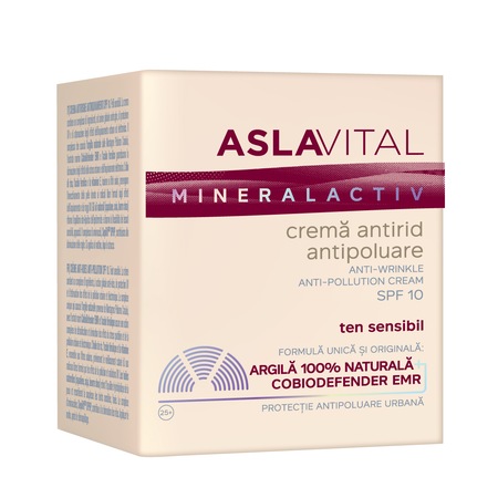 Aslavital Mineralactiv crema antirid antipoluare 50 ml | Lei/buc | easycm.ro