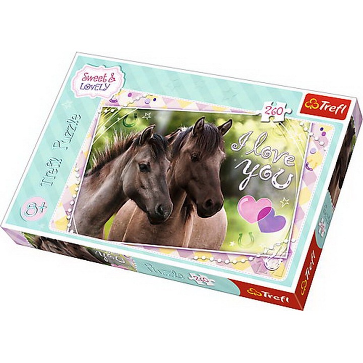 Пъзел Trefl, Sweet & Lovely, Ние обичаме конете, 260 части 107990