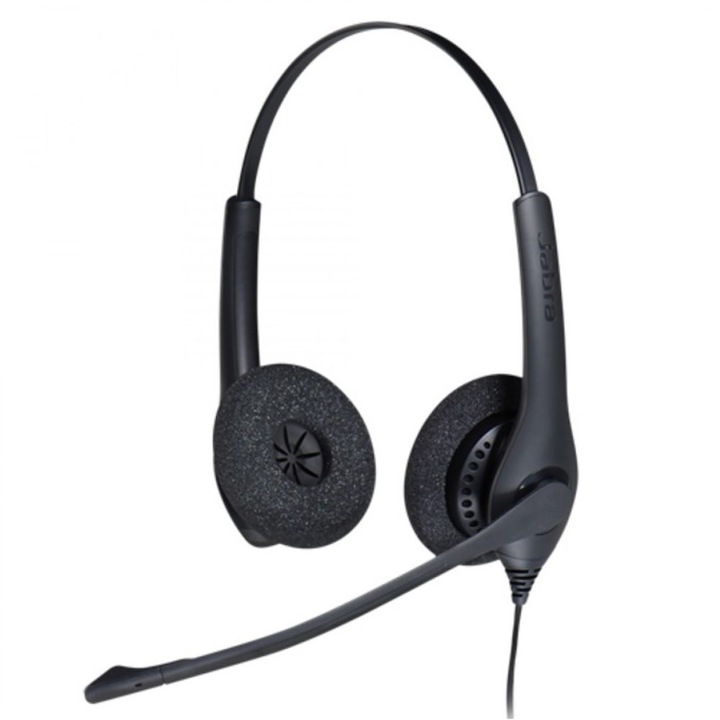 Слушалки Jabra BIZ 1500 Duo, микрофон, контролер за повиквания, USB, черни
