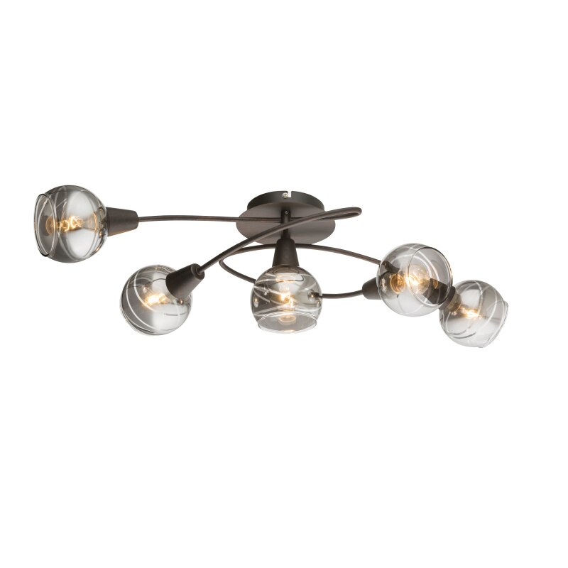 Plafoniera Isla Globo, 54347-5, Bronz, 5xE14