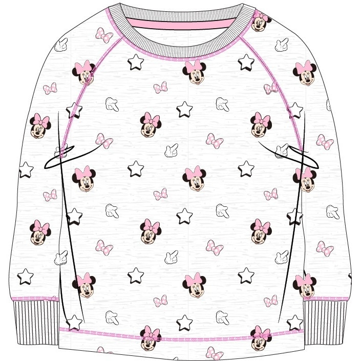 Bluza gri, Minnie Mouse cu fundita